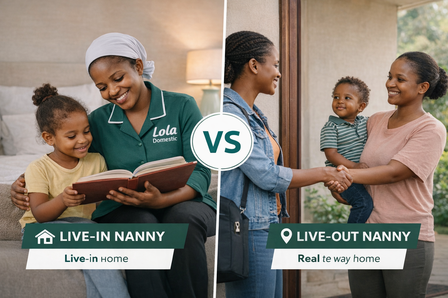 Live-in vs live-out nanny comparison in Kenya, Lola Domestic